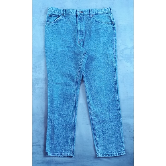 Vintage 1980s Lee Storm Rider Stone Wash Denim Jeans - Picture 1 of 11